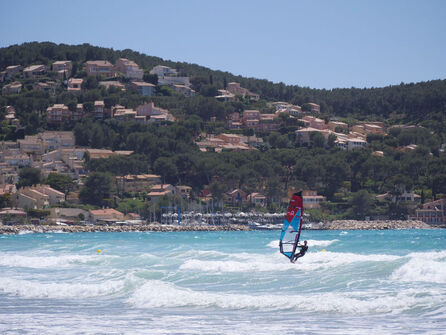 Spot de planche à voile des Lecques