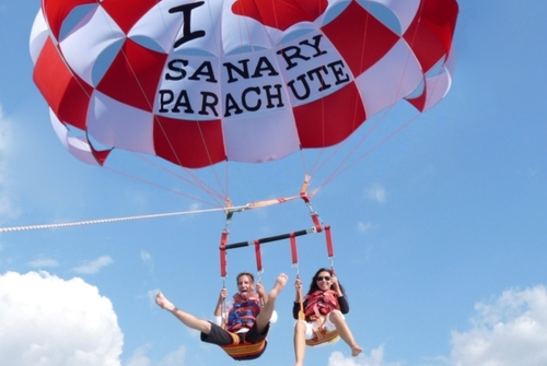 Parachute ascensionnel avec Sanary parachute