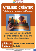 Ateliers créatifs "Fabrique un paysage en Kirigami"