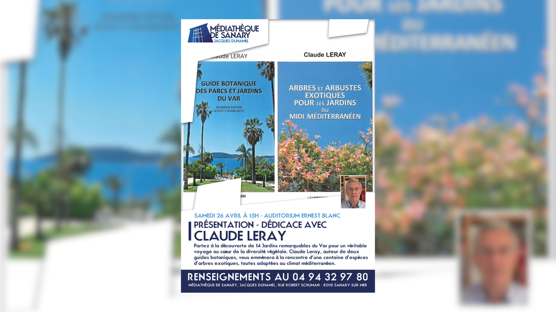 © Book signing with Claude Leray_Sanary-sur-Mer - Médiathèque Jacques Duhamel