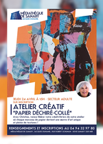 "Torn and pasted paper” creative workshop