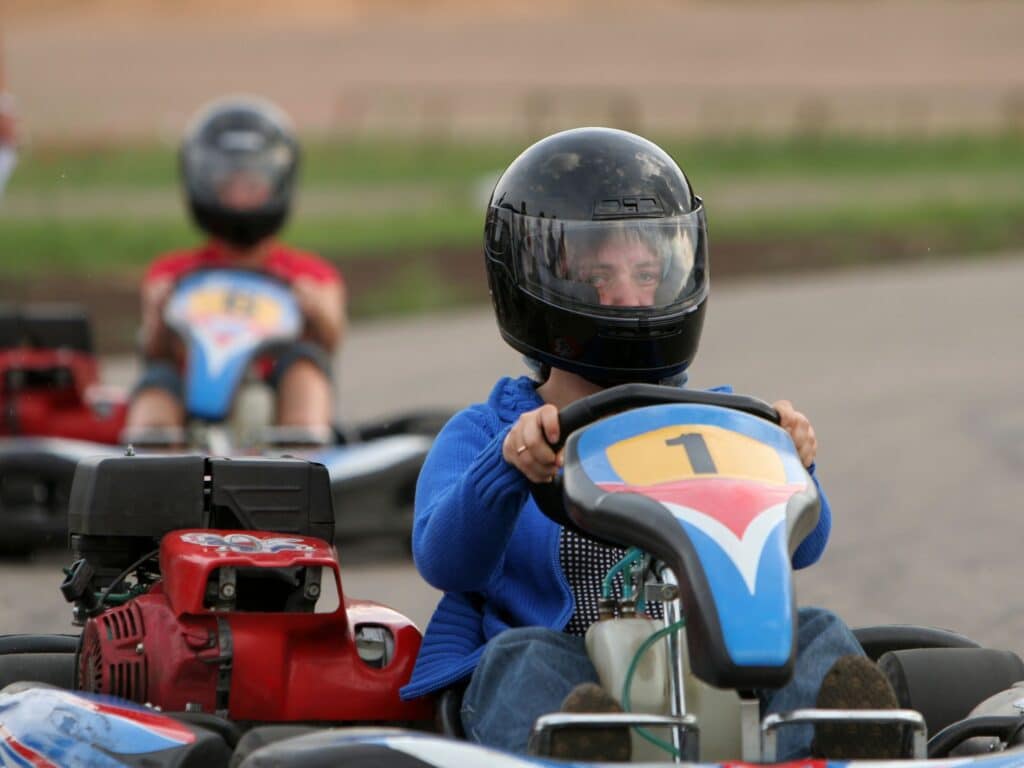 Karting Castellet - vacances hiver Var enfant